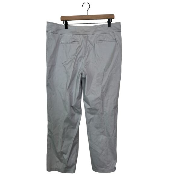 Chicos Womens Gray Chino Pants Chicos Size 3 Short / Size 16 Short - Picture 4 of 5